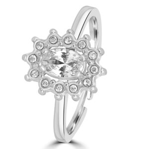 Anello Cristallo Kate bianco Brand Gioielli Cilento shop online