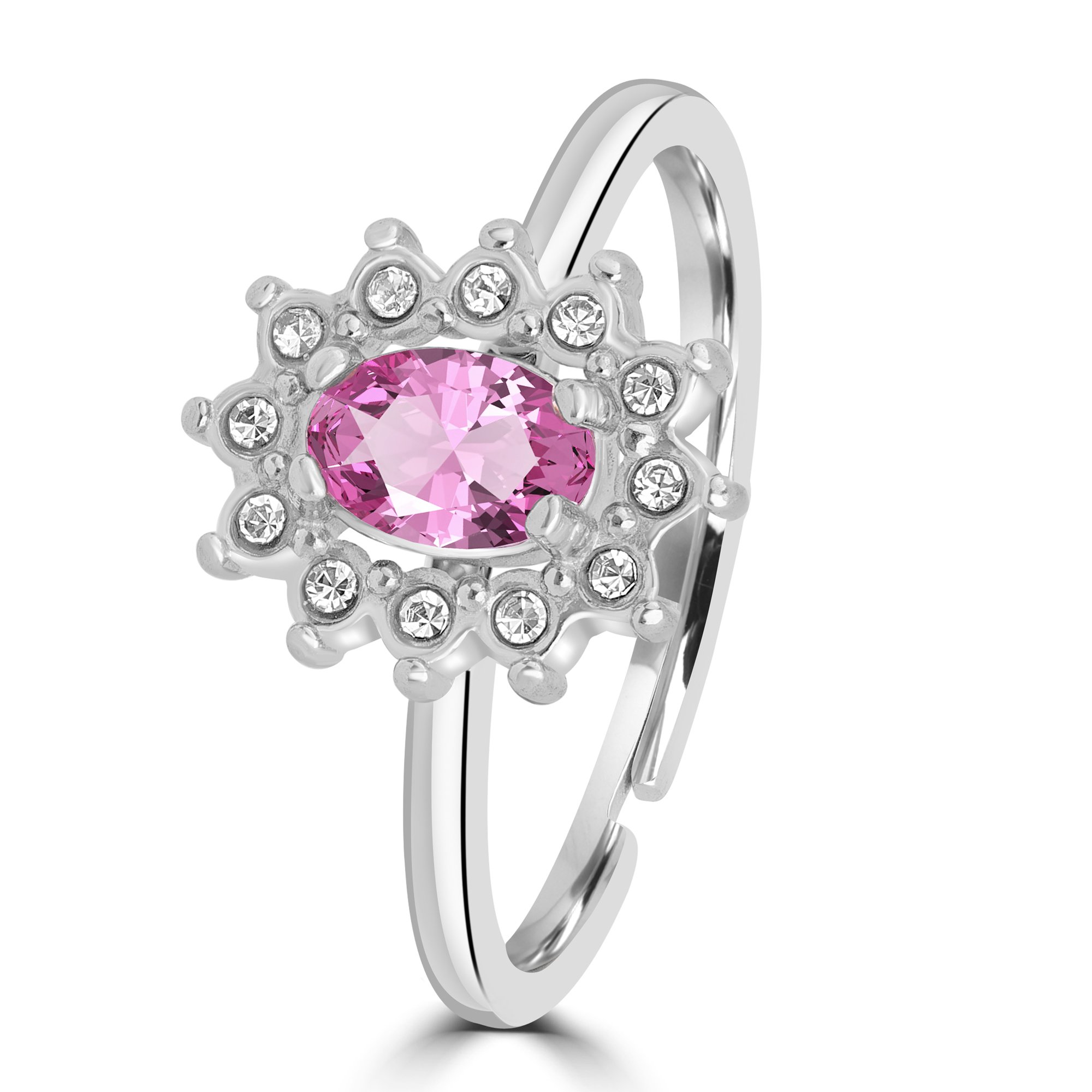 Anello Cristallo Kate rosa 12 Brand Gioielli Cilento shop online