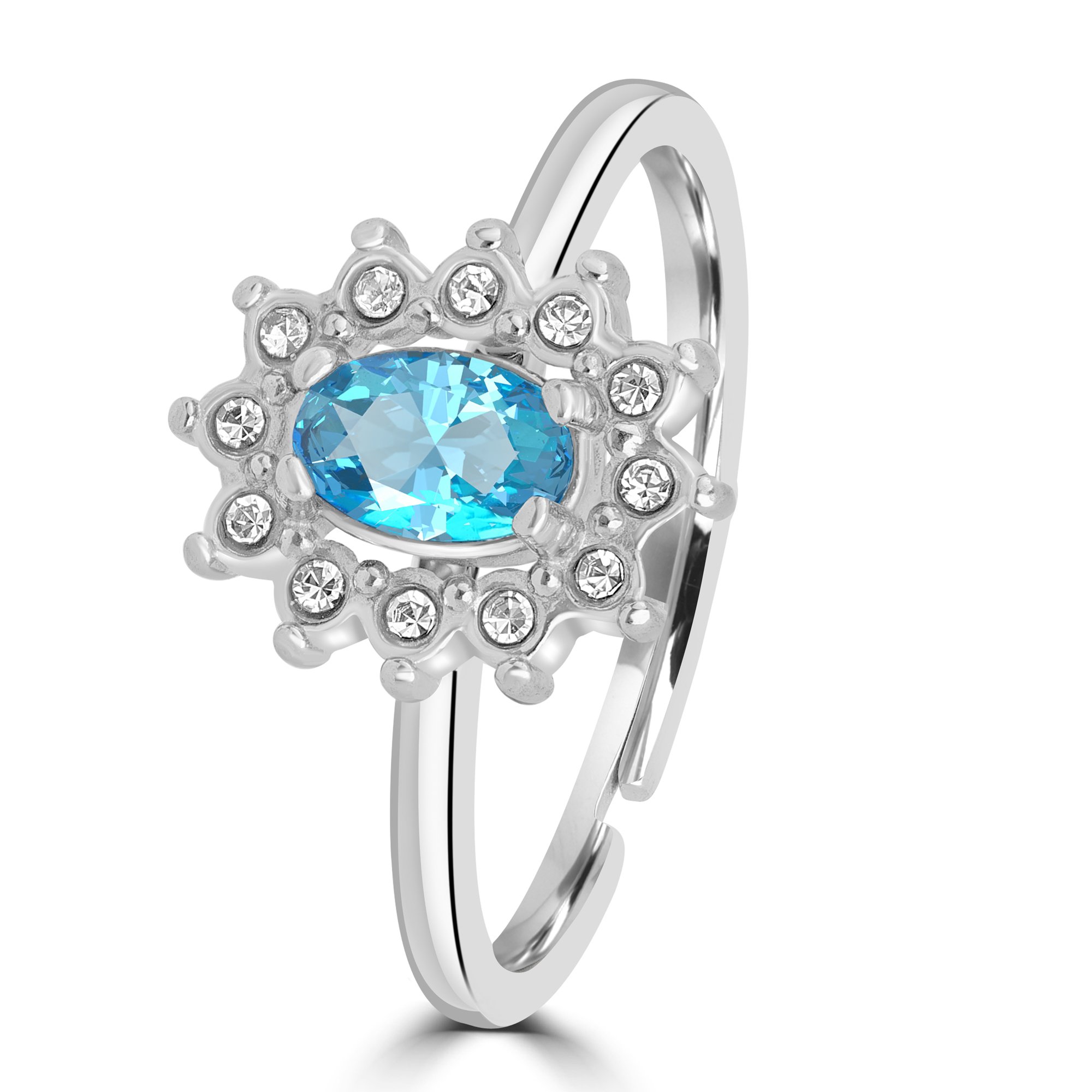 Anello Cristallo Kate turchese Brand Gioielli Cilento shop online