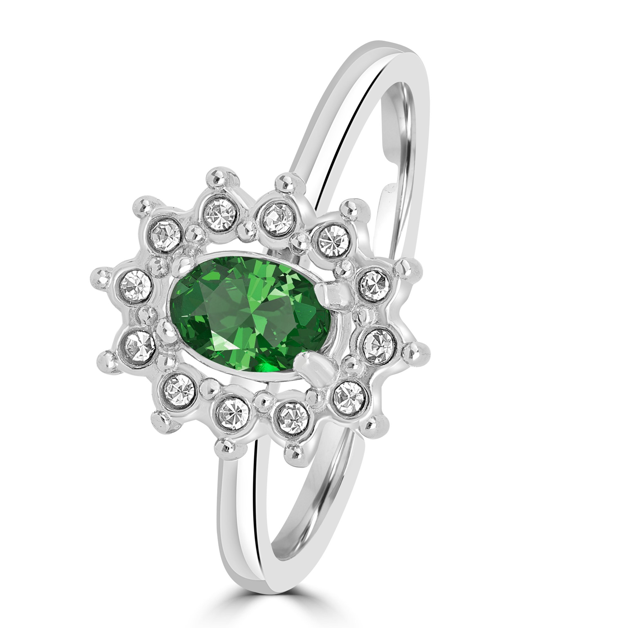 Anello Cristallo Kate verde 12 Brand Gioielli Cilento shop online