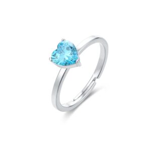 Anello cuore azzurro 12 Brand Gioielli Cilento shop online
