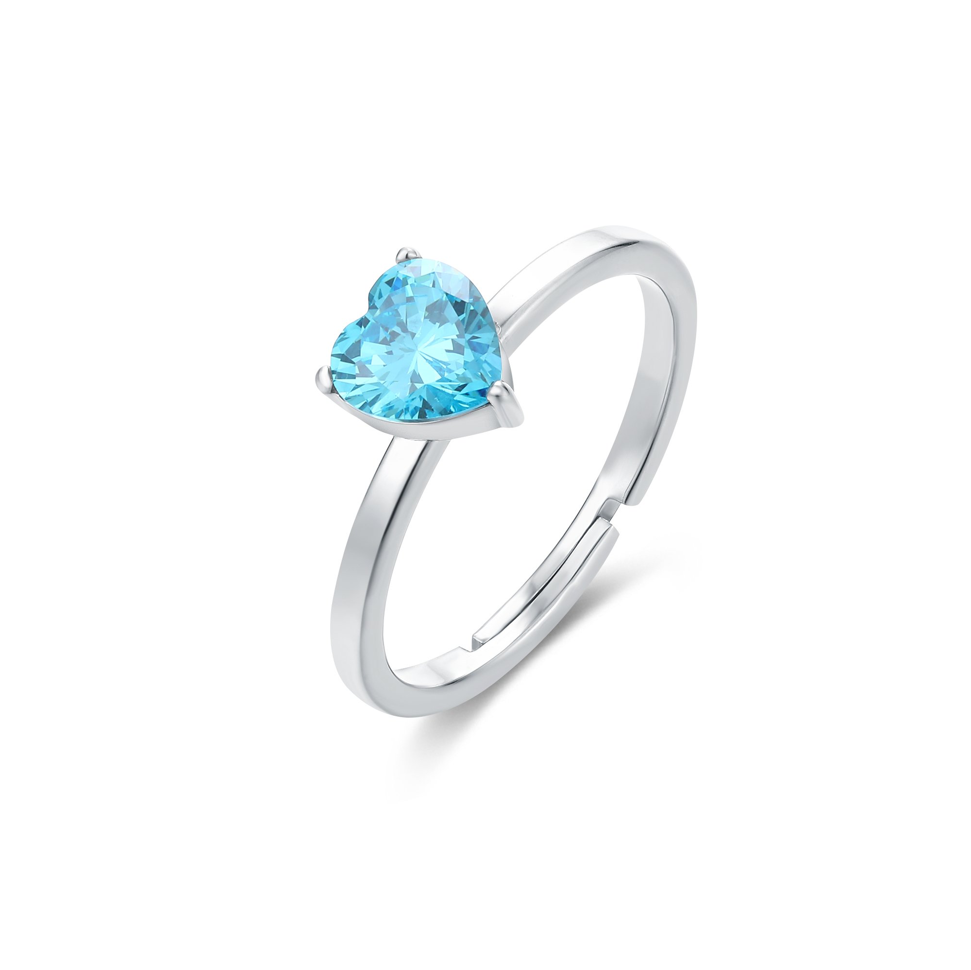 Anello cuore azzurro 12 Brand Gioielli Cilento shop online