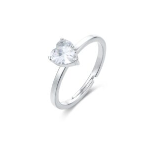 Anello cuore bianco 12 Brand Gioielli Cilento shop online