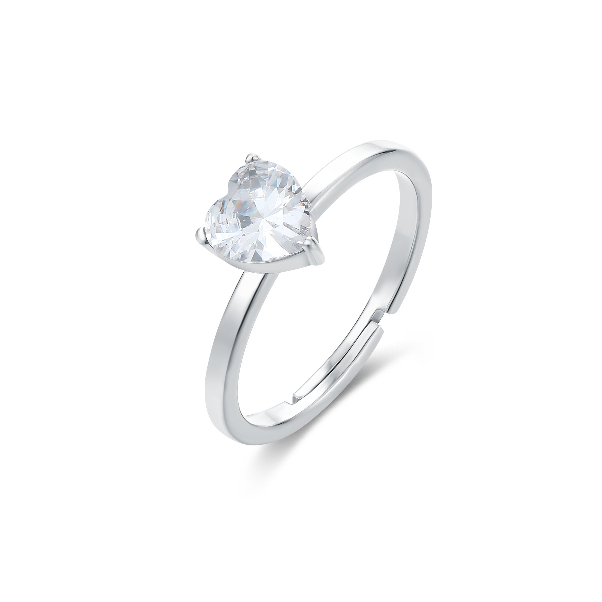Anello cuore bianco 12 Brand Gioielli Cilento shop online