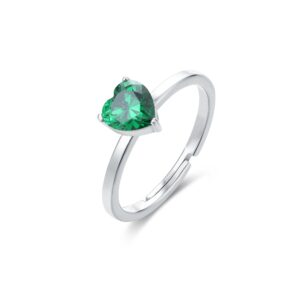 Anello cuore verde 12 Brand Gioielli Cilento shop online