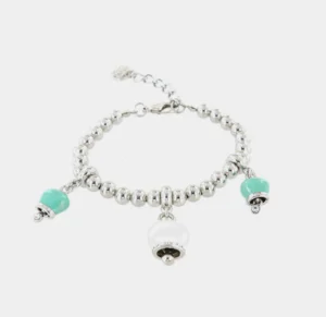 Bracciale Capri in Metallo con sfere argentate Cilento shop online