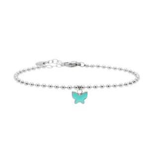 Bracciale Marlù sfere e farfalla smaltata Cilento shop online