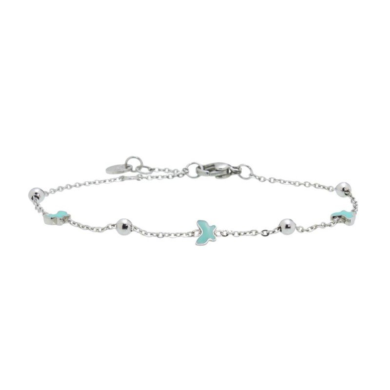 Bracciale Marlù sfere e farfalle smaltate Cilento shop online