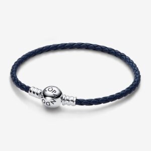 Bracciale Pandora in Pelle Blu Cilento shop online