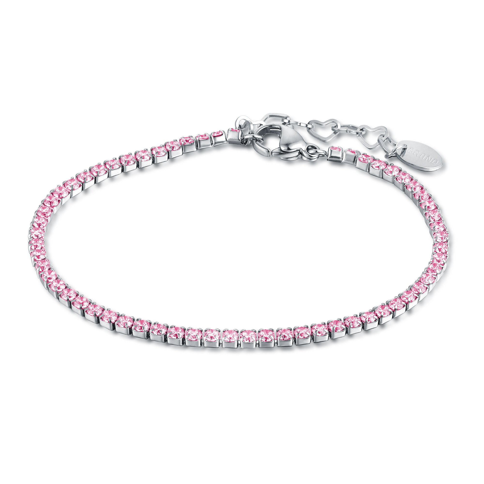 Bracciale Tennis rosa 2 mm Brand Gioielli Cilento shop online