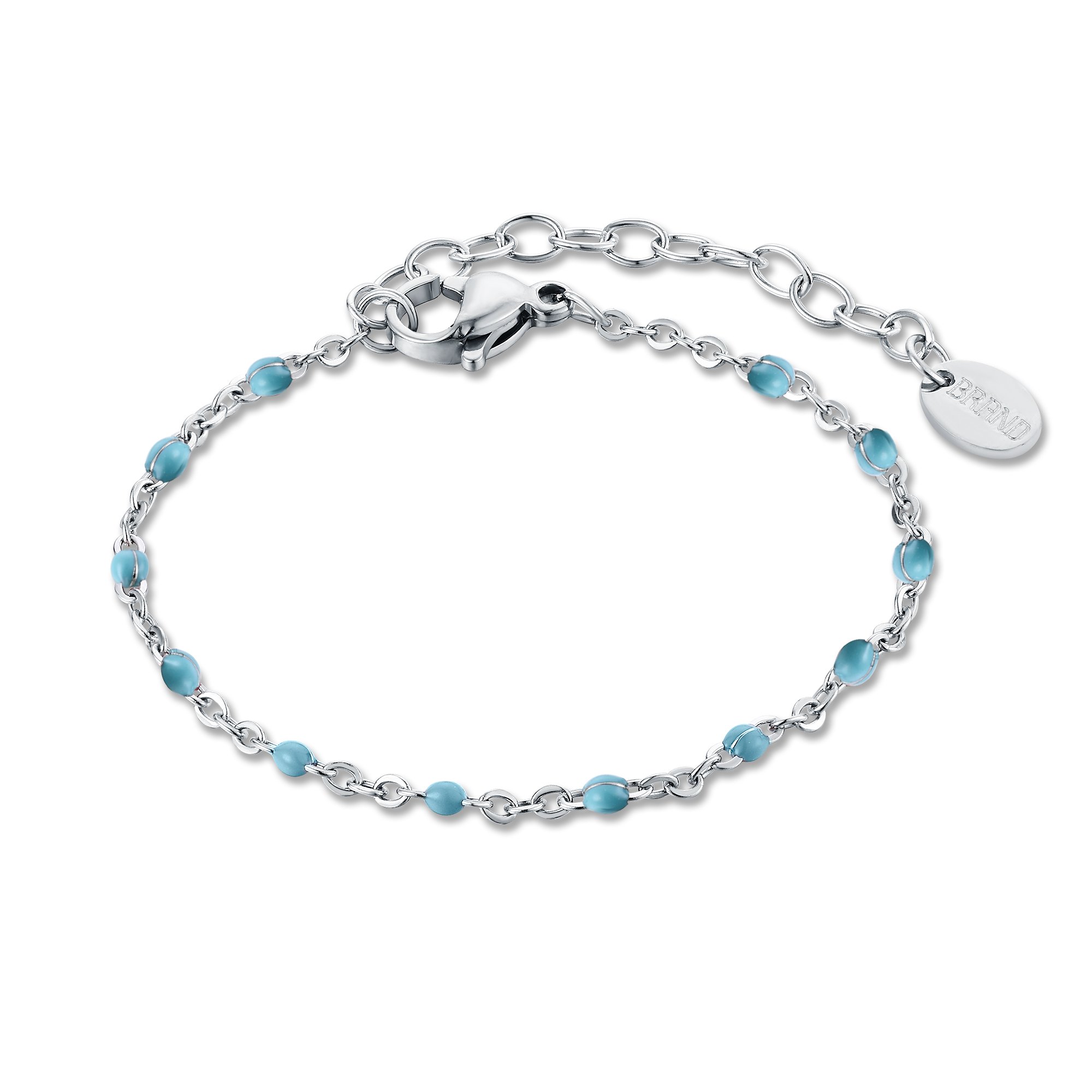 Bracciale catena smalto turchese Brand Gioielli Cilento shop online