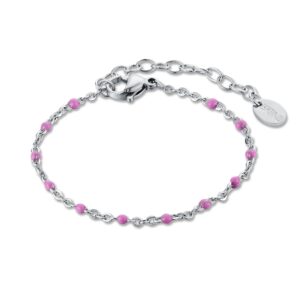 Bracciale catena smalto viola Brand Gioielli Cilento shop online