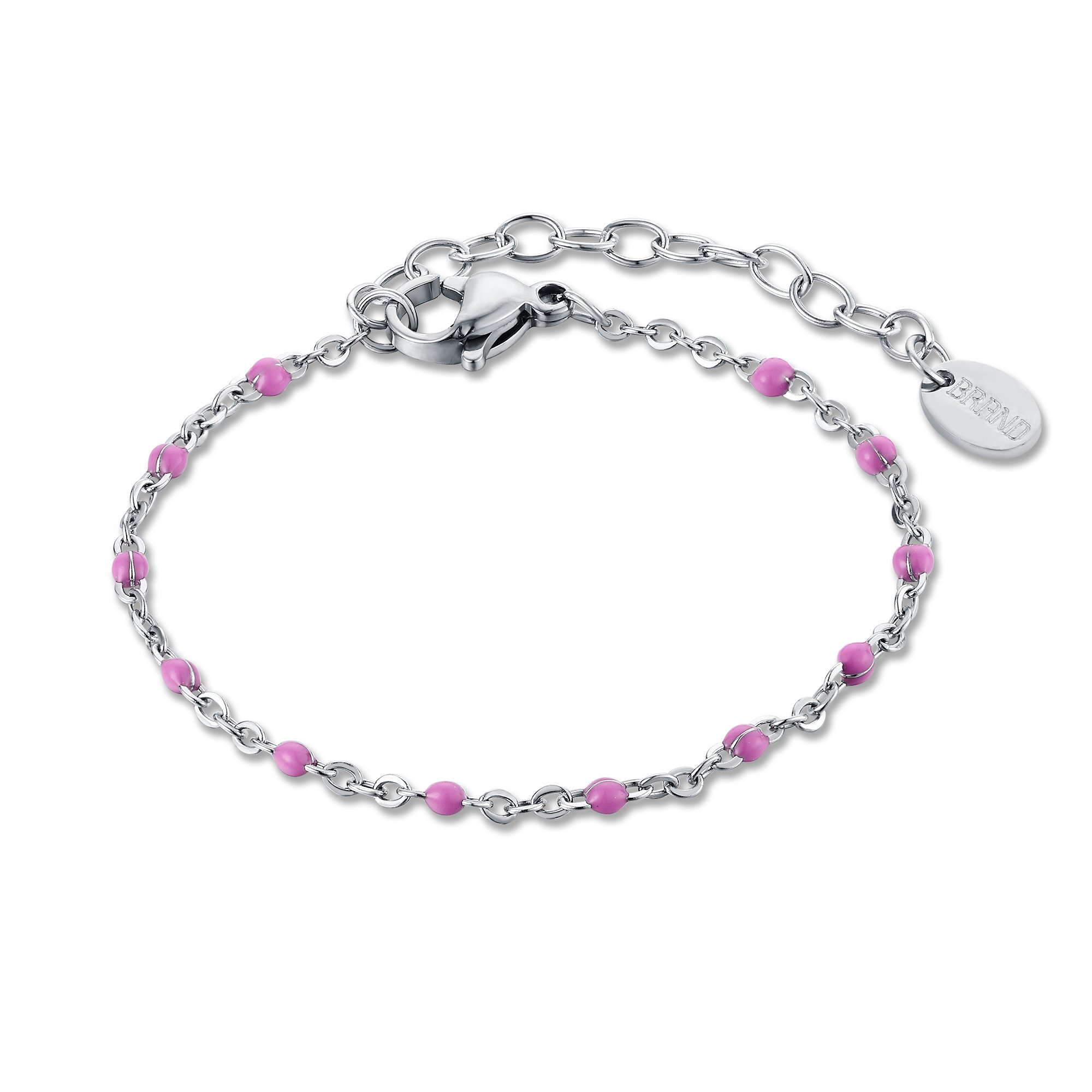Bracciale catena smalto viola Brand Gioielli Cilento shop online