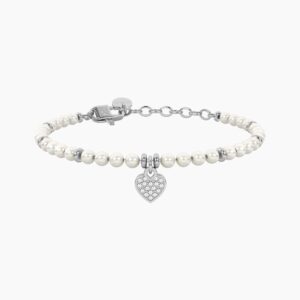 Bracciale con perle e cuore Mamma Kidult Cilento shop online