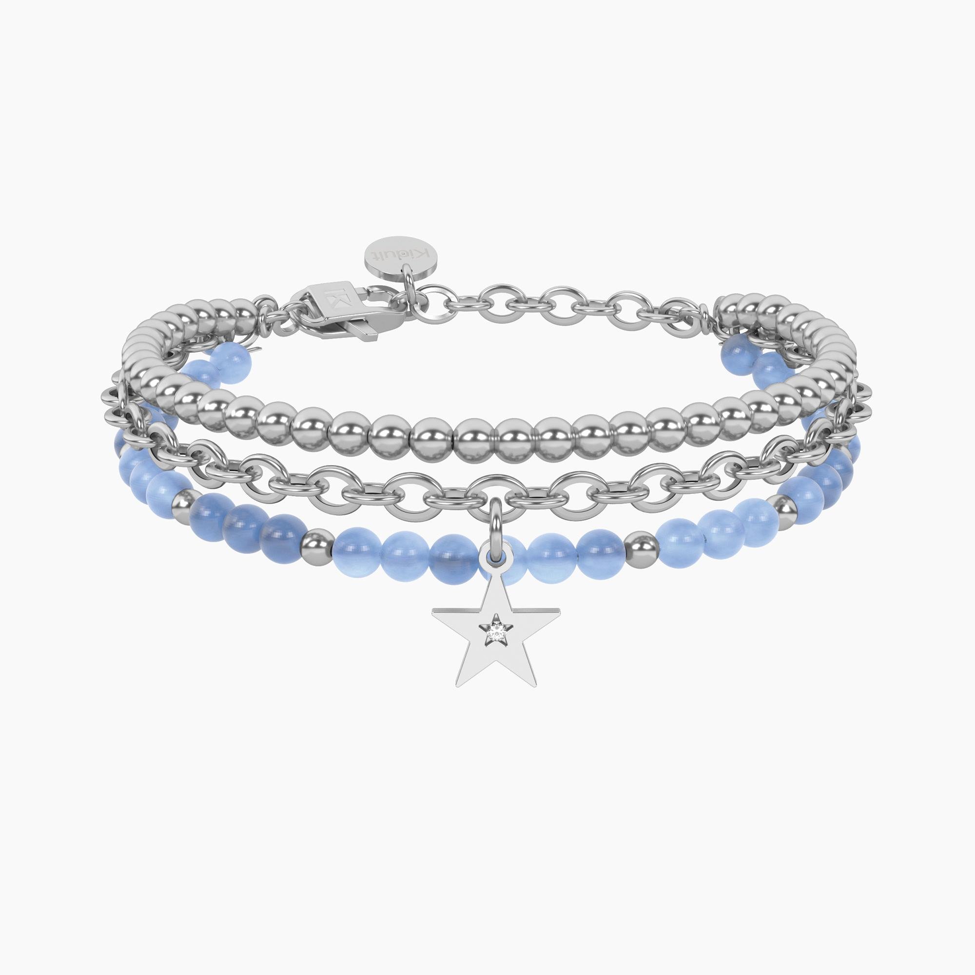 Bracciale giada azzurra con stella Kidult Cilento shop online