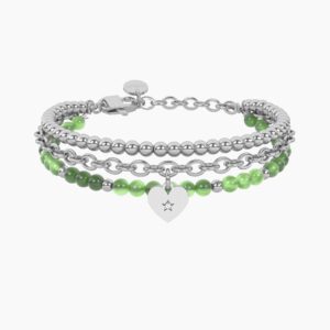 Bracciale giada verde con cuore Kidult Cilento shop online