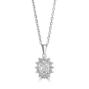 Collana Cristallo Kate bianco Brand Gioielli Cilento shop online