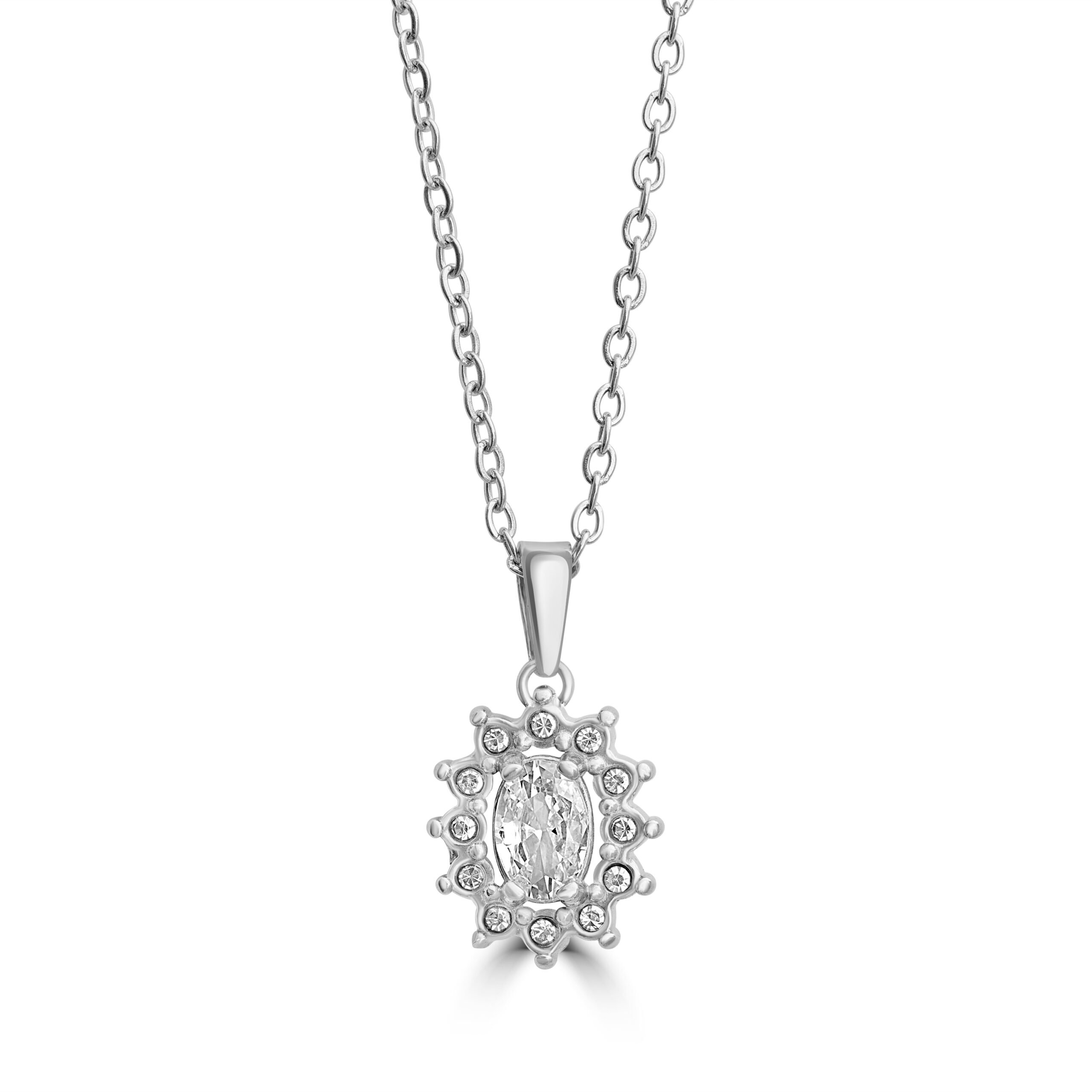 Collana Cristallo Kate bianco Brand Gioielli Cilento shop online