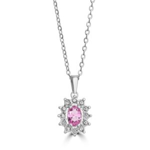 Collana Cristallo Kate rosa Brand Gioielli Cilento shop online