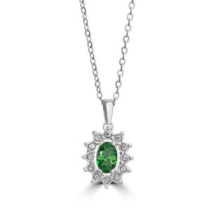 Collana Cristallo Kate verde Brand Gioielli Cilento shop online