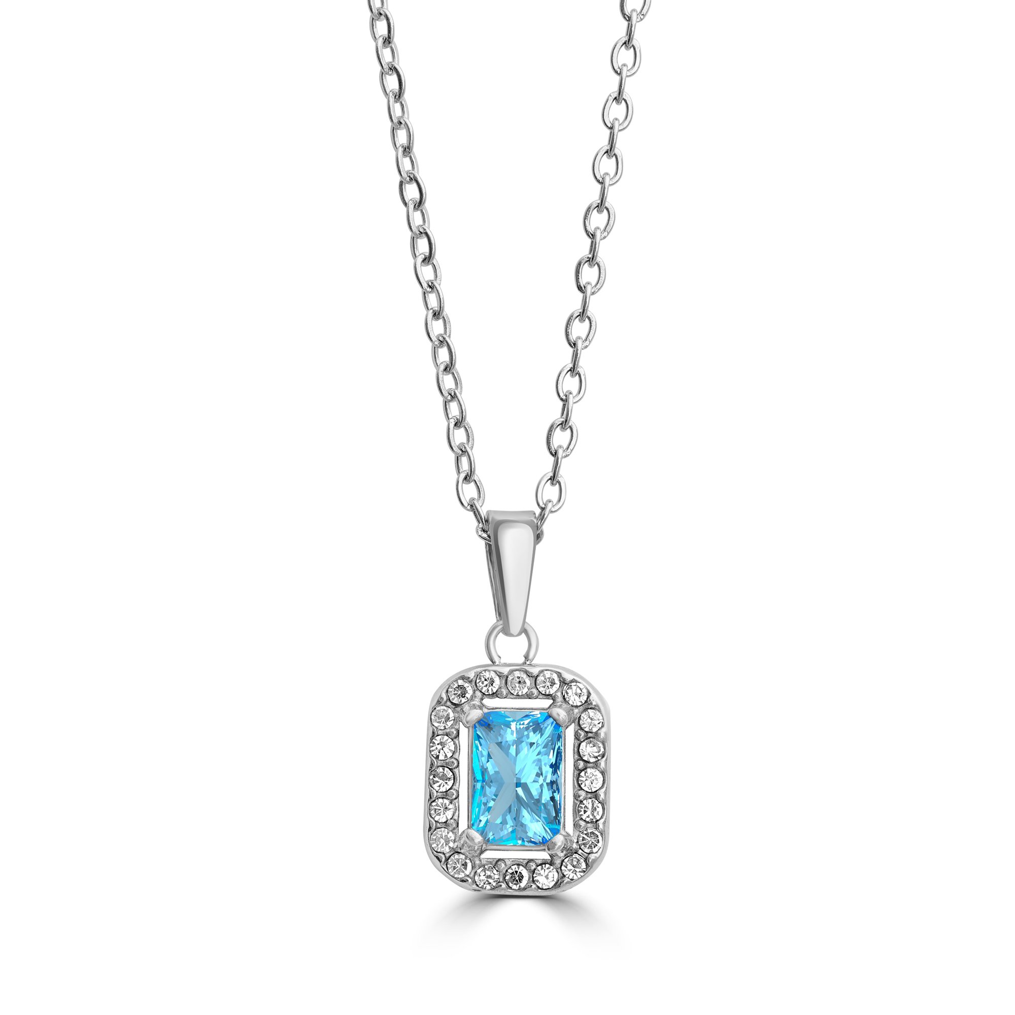 Collana Cristallo Rettangolare turchese Brand Gioielli Cilento shop online
