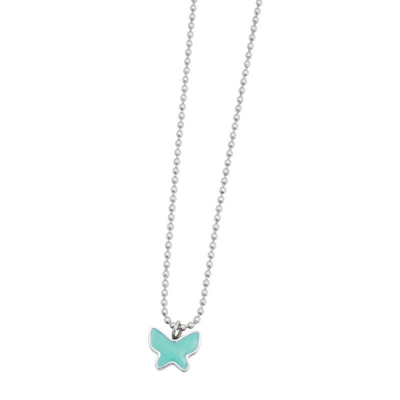 Collana Marlu farfalla smaltata piccola Cilento shop online