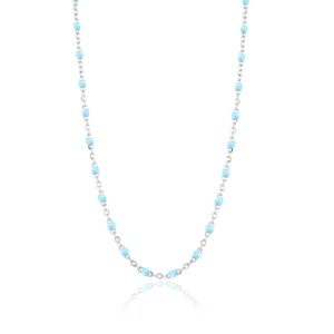 Collana catena smalto turchese Brand Gioielli Cilento shop online
