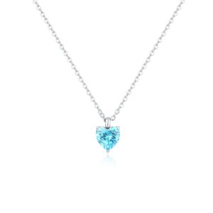 Collana con cristallo cuore azzurro Brand Gioielli Cilento shop online