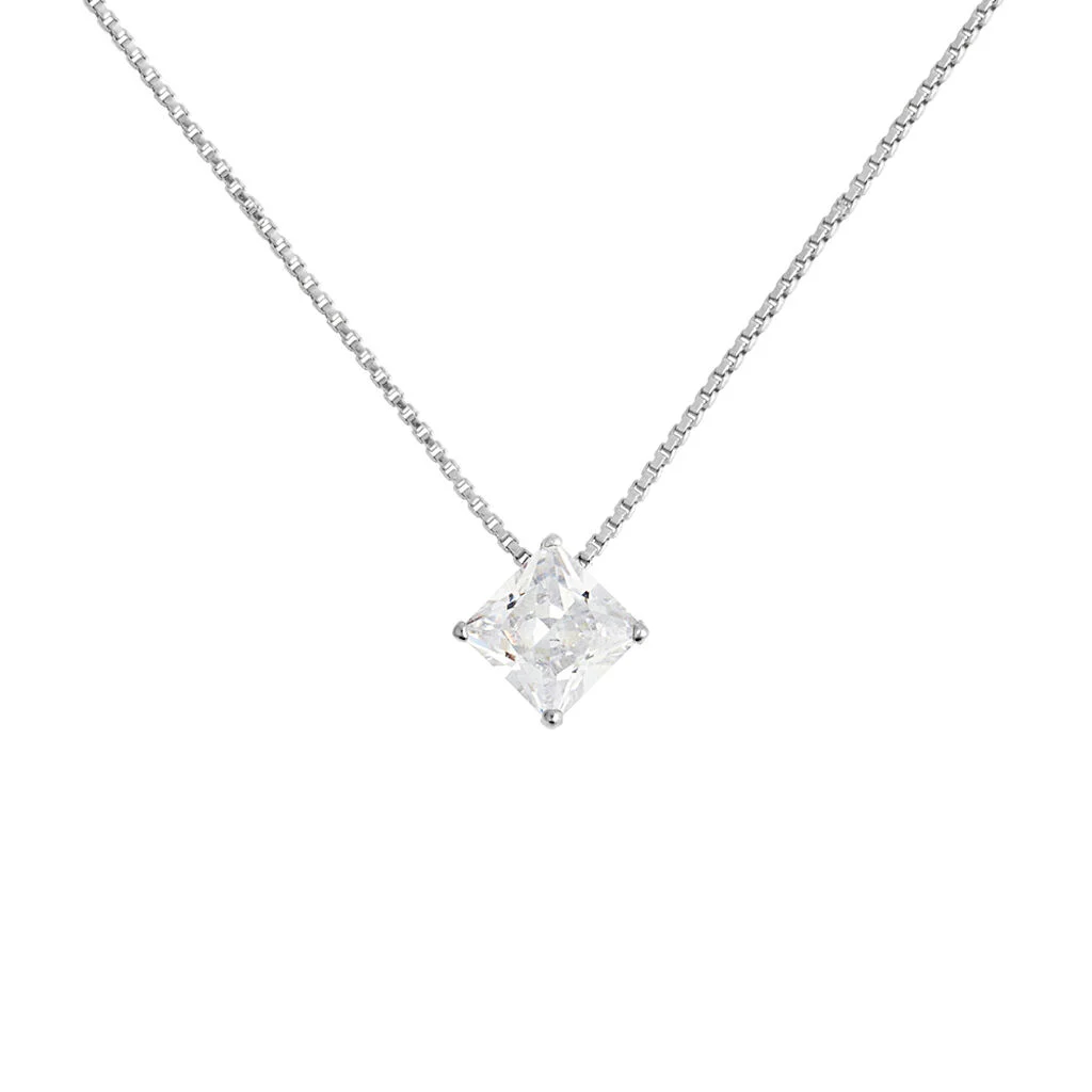 Collana donna Stroili Punto Luce Silver Elegance Argento Bianco Cubic Zirconia Cilento shop online