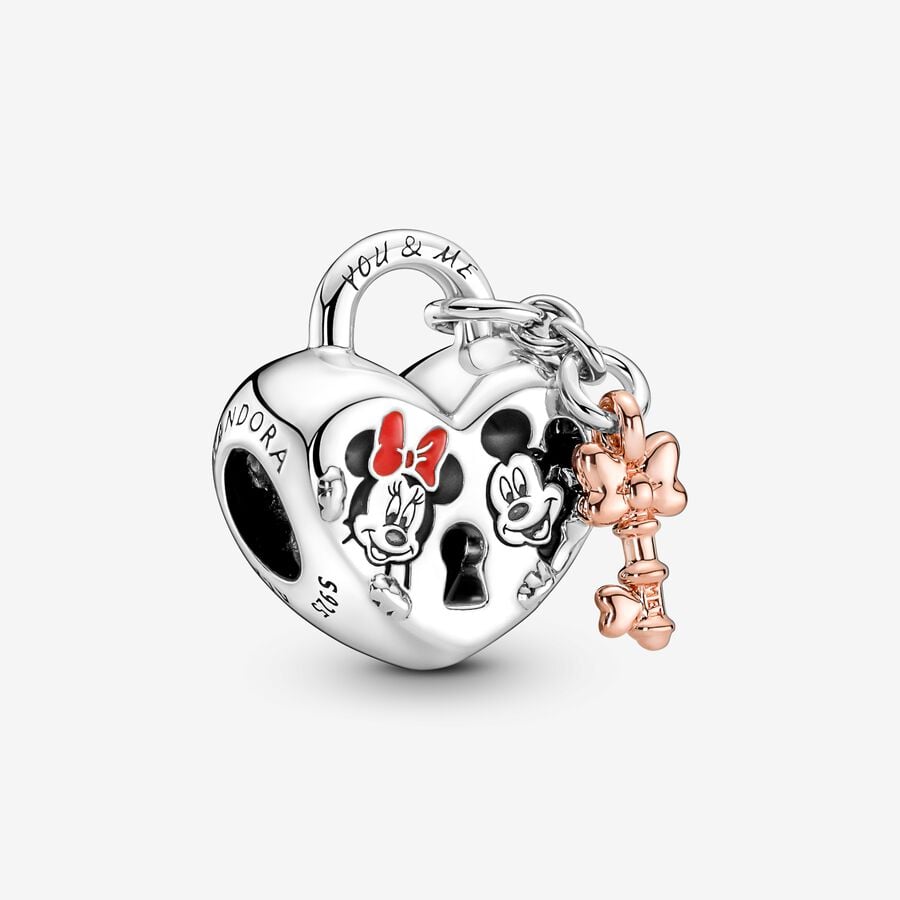 Disney Charm Pandora Lucchetto d'Amore Mickey Mouse & Minnie Cilento shop online