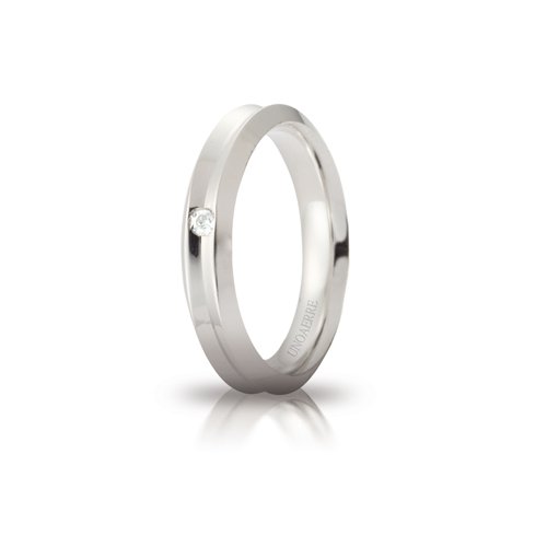 Fede Corona UnoAErre in oro bianco 040AFC2780010 Cilento shop online