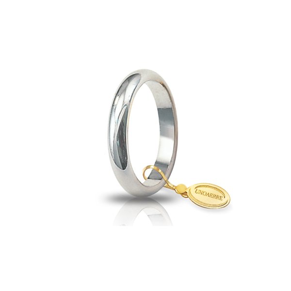 Fede Nuziale Classica UnoAErre gr.5 in oro bianco Cilento shop online