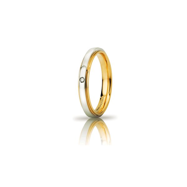 Fede UnoAErre Cassiopea in oro bicolore Cilento shop online