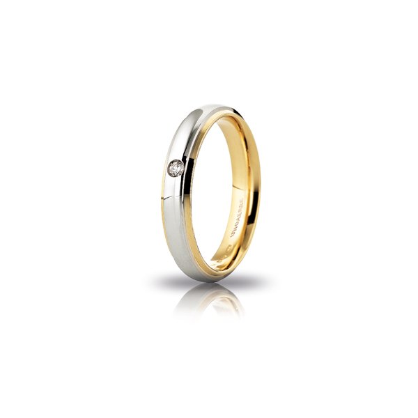 Fede UnoAErre Cassiopea in oro bicolore Cilento shop online
