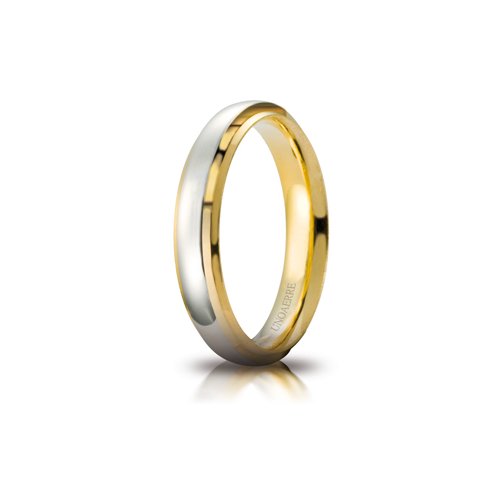 Fede UnoAErre Cassiopea in oro bicolore bianco e giallo Cilento shop online