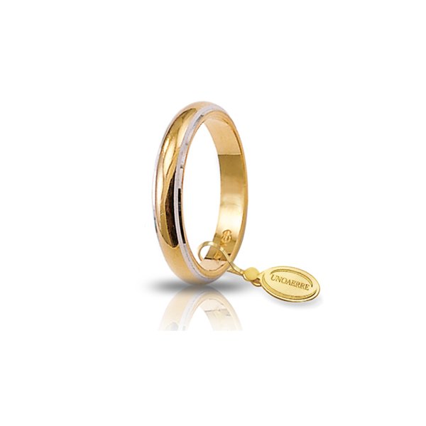 Fede UnoAErre Classica gr.5 in oro giallo e bianco Cilento shop online