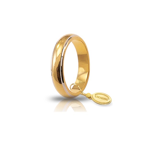 Fede UnoAErre Classica gr.7 in oro giallo e bianco Cilento shop online