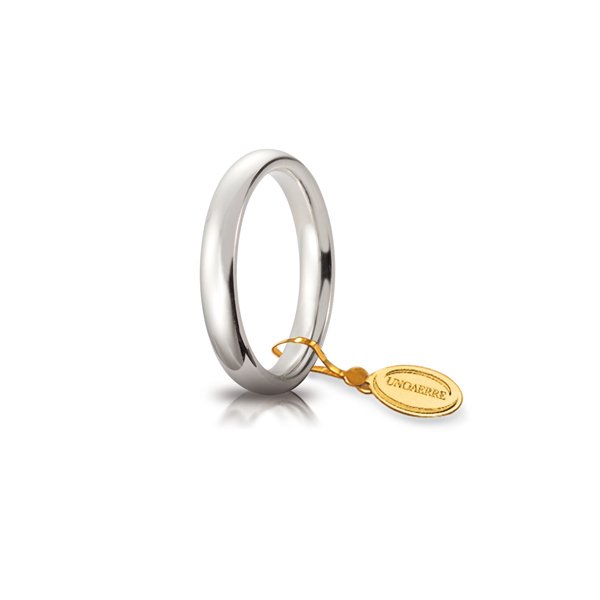 Fede UnoAErre Comoda mm.3,5 in oro bianco Cilento shop online