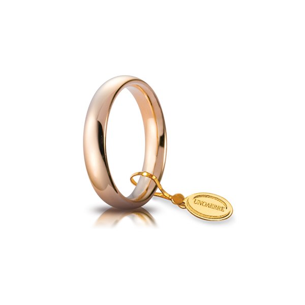 Fede UnoAErre Comoda mm.4,0 in oro rosa Cilento shop online