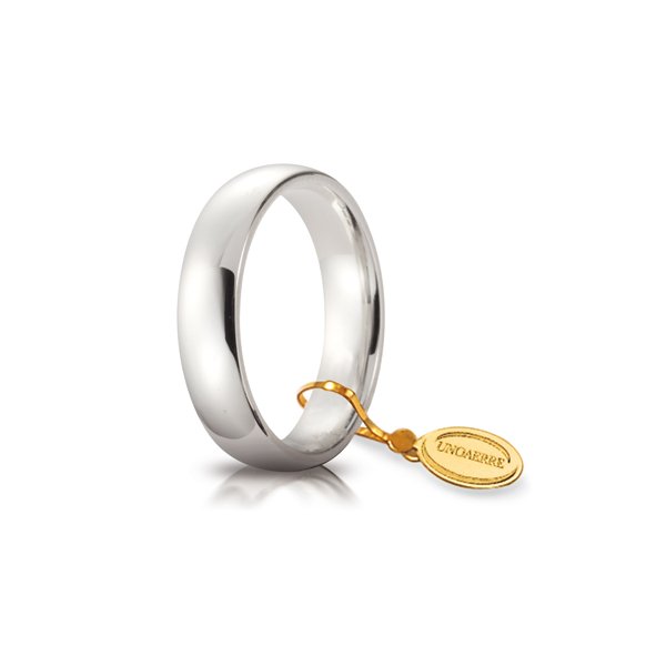 Fede UnoAErre Comoda mm.5,0 in oro bianco Cilento shop online