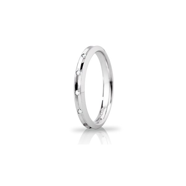 Fede UnoAErre Corona in oro bianco Cilento shop online