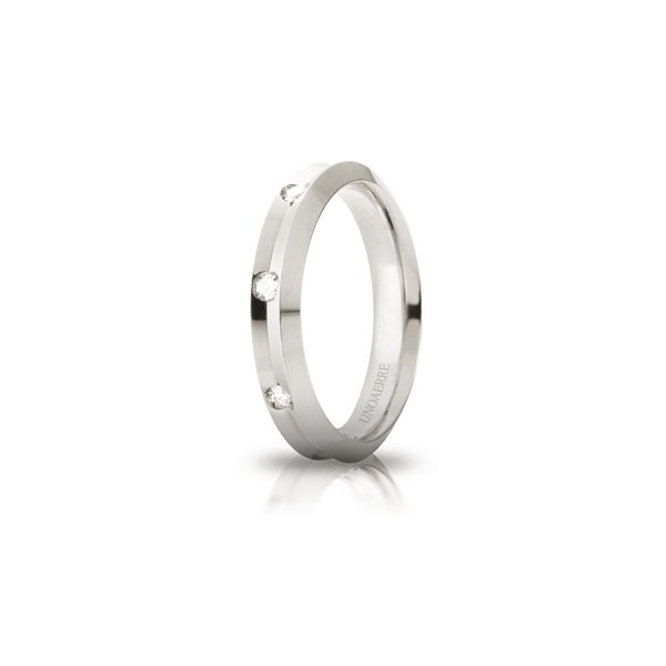 Fede UnoAErre Corona in oro bianco Cilento shop online