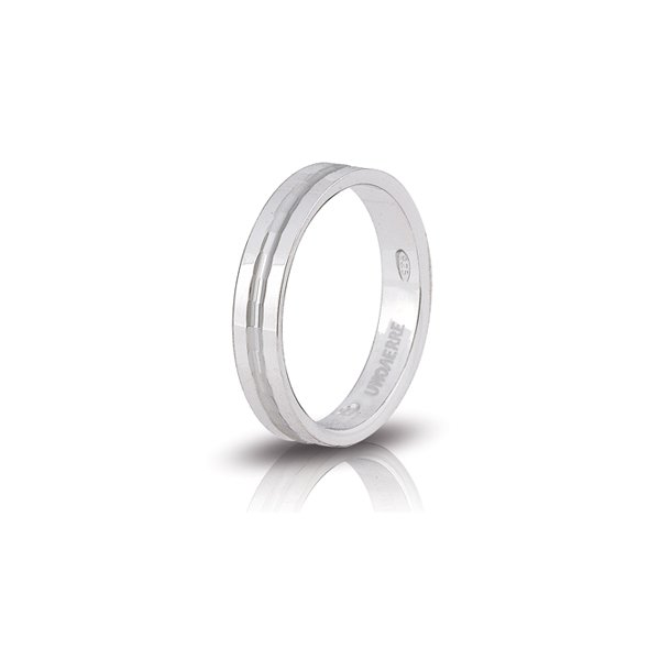 Fedina UnoAErre Biancospino in argento bianco Cilento shop online