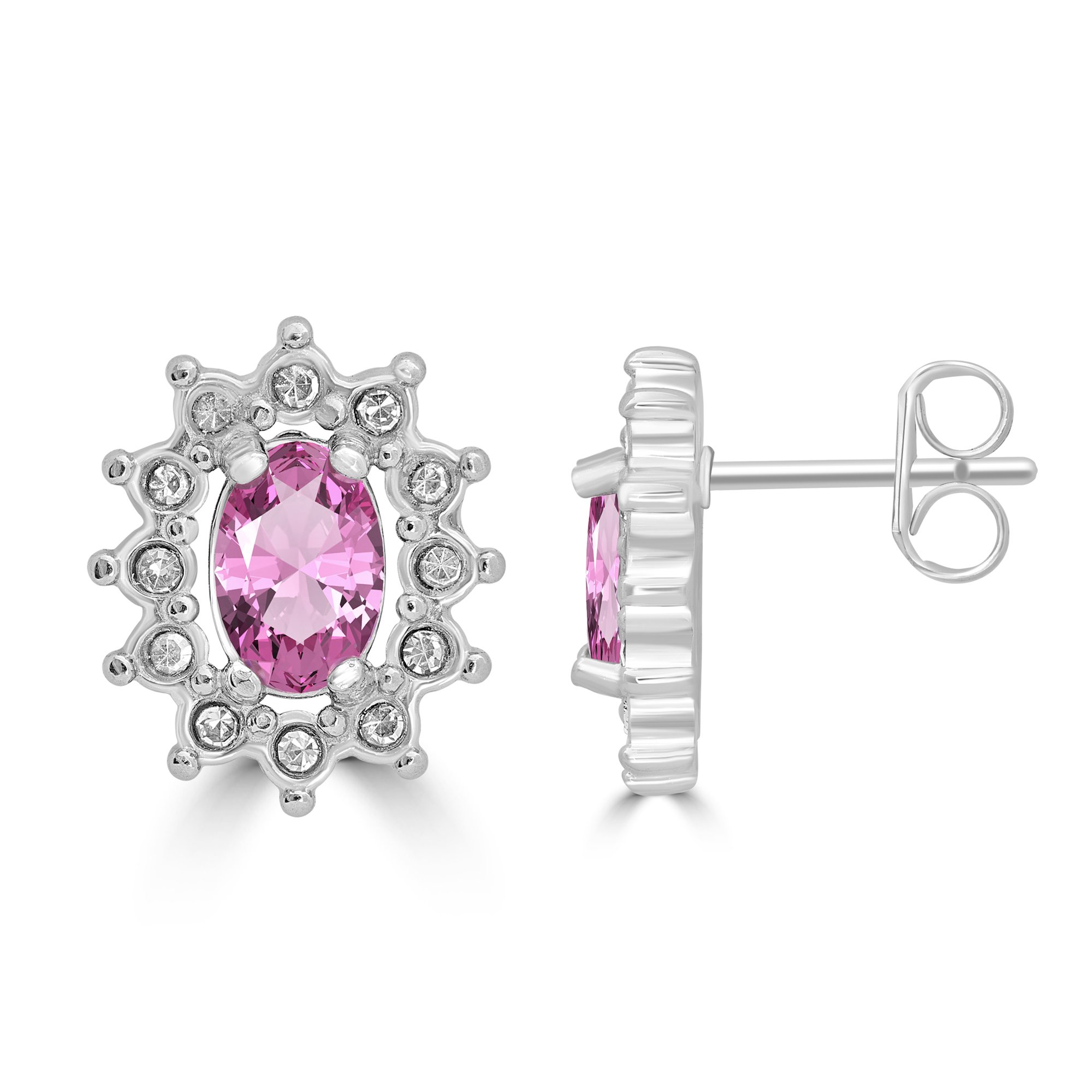 Orecchini Cristallo Kate rosa Brand Gioielli Cilento shop online