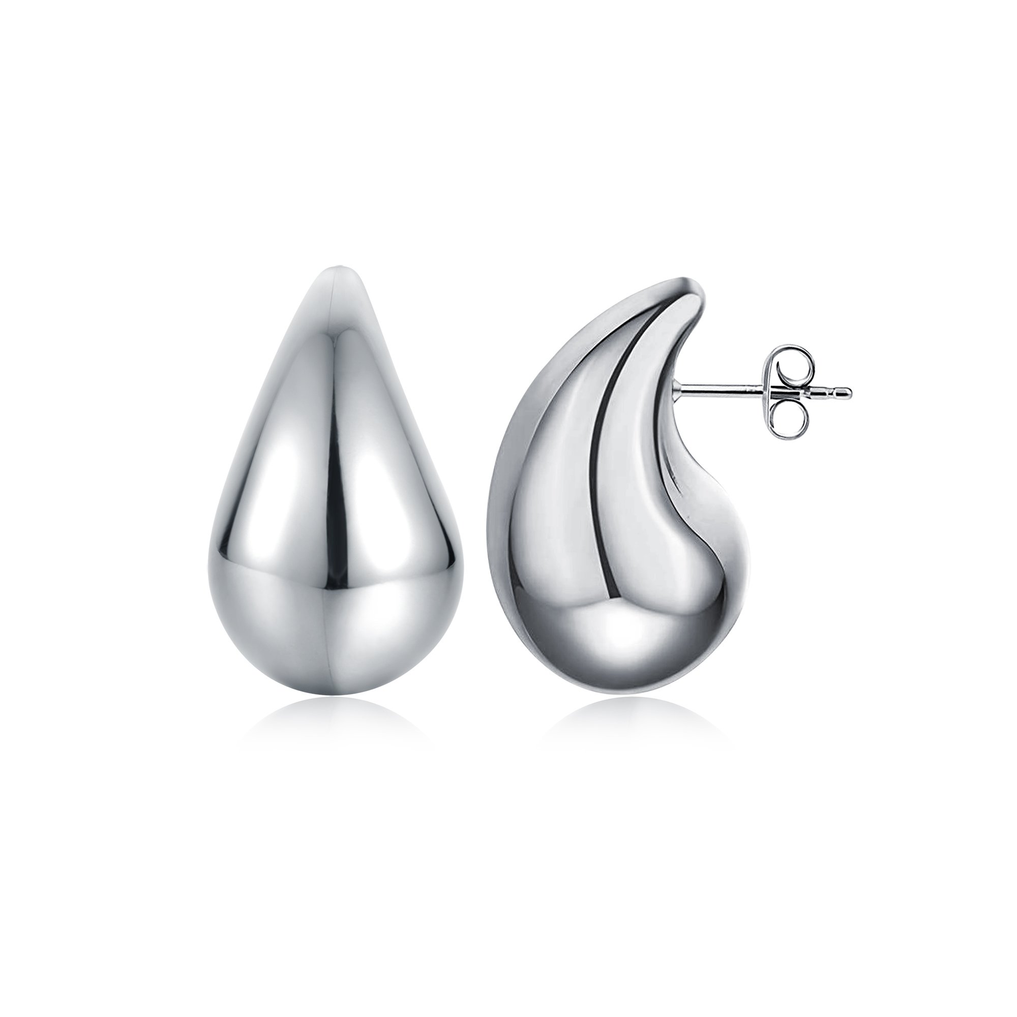 Orecchini Drops 31 mm acciaio Brand Gioielli Cilento shop online
