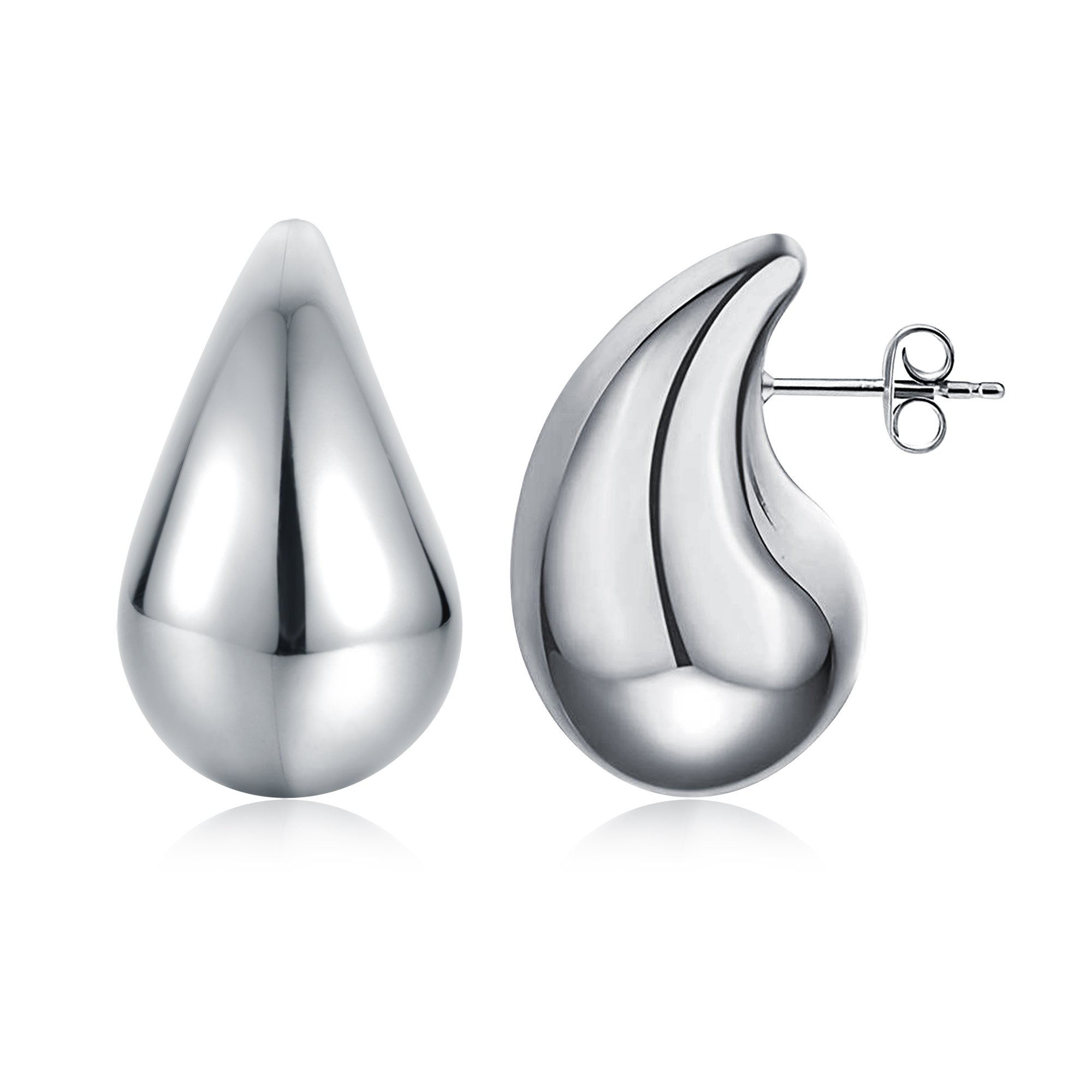 Orecchini Drops 42 mm acciaio Brand Gioielli Cilento shop online