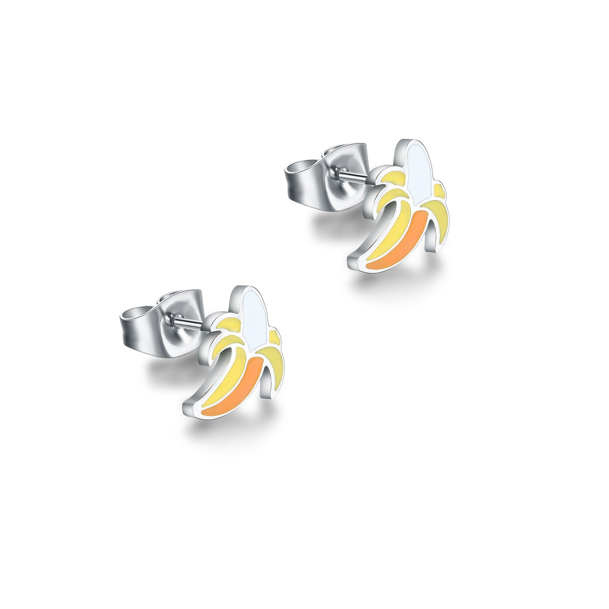 Orecchini banana smaltata Brand Gioielli Cilento shop online