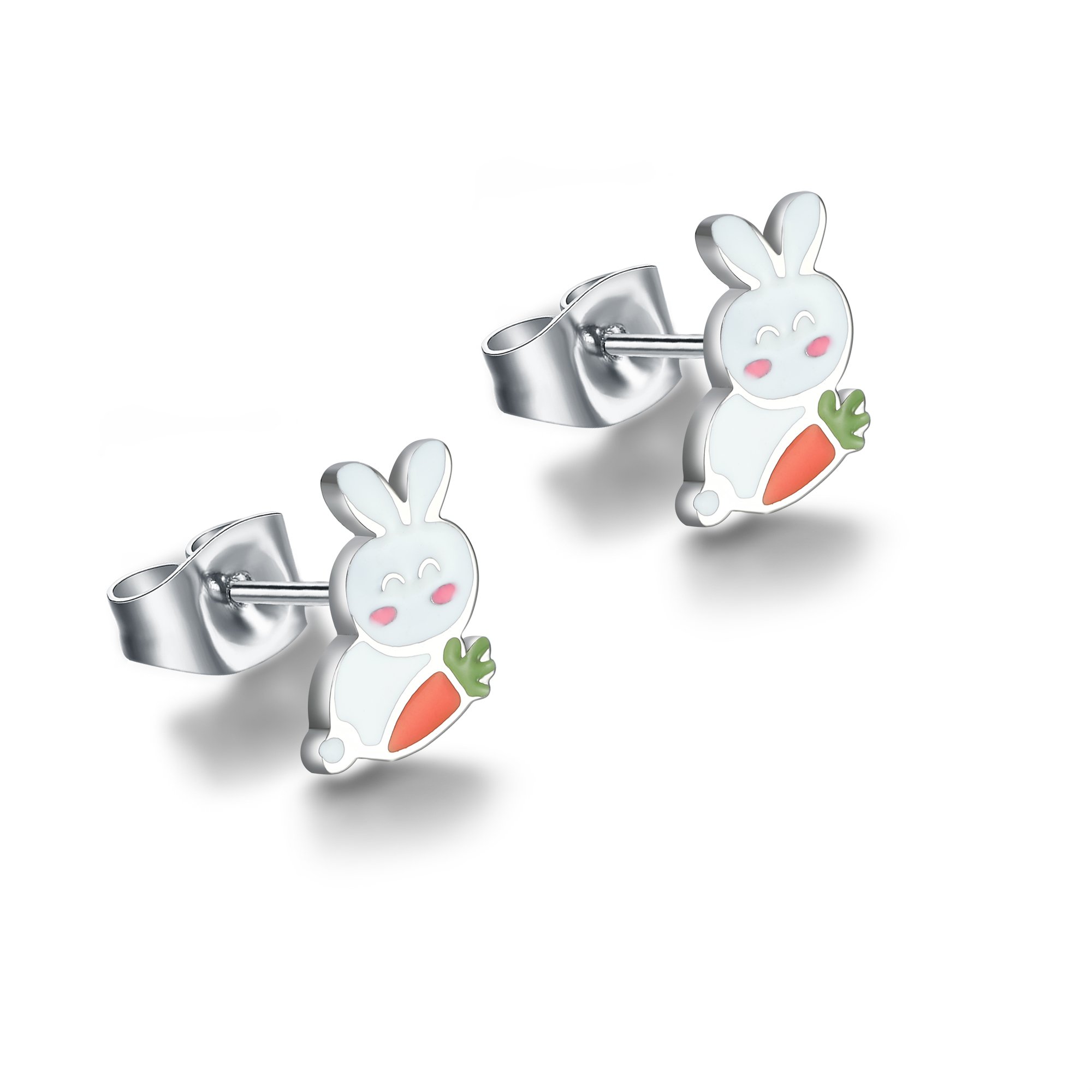 Orecchini coniglietto smaltato Brand Gioielli Cilento shop online