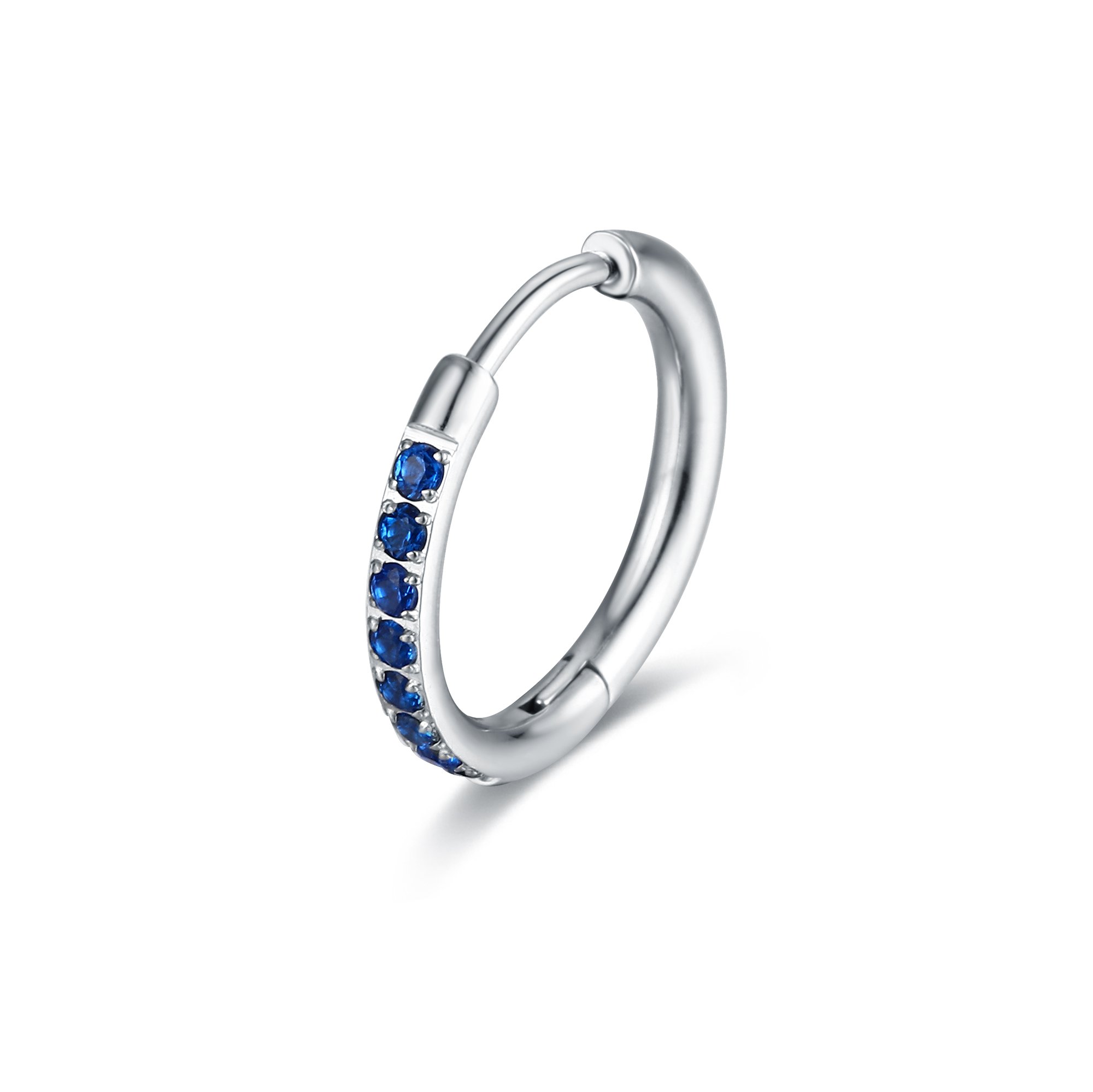 Orecchino Singolo Scattino blu 16 mm Brand Gioielli Cilento shop online