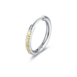 Orecchino Singolo Scattino giallo 16 mm Brand Gioielli Cilento shop online